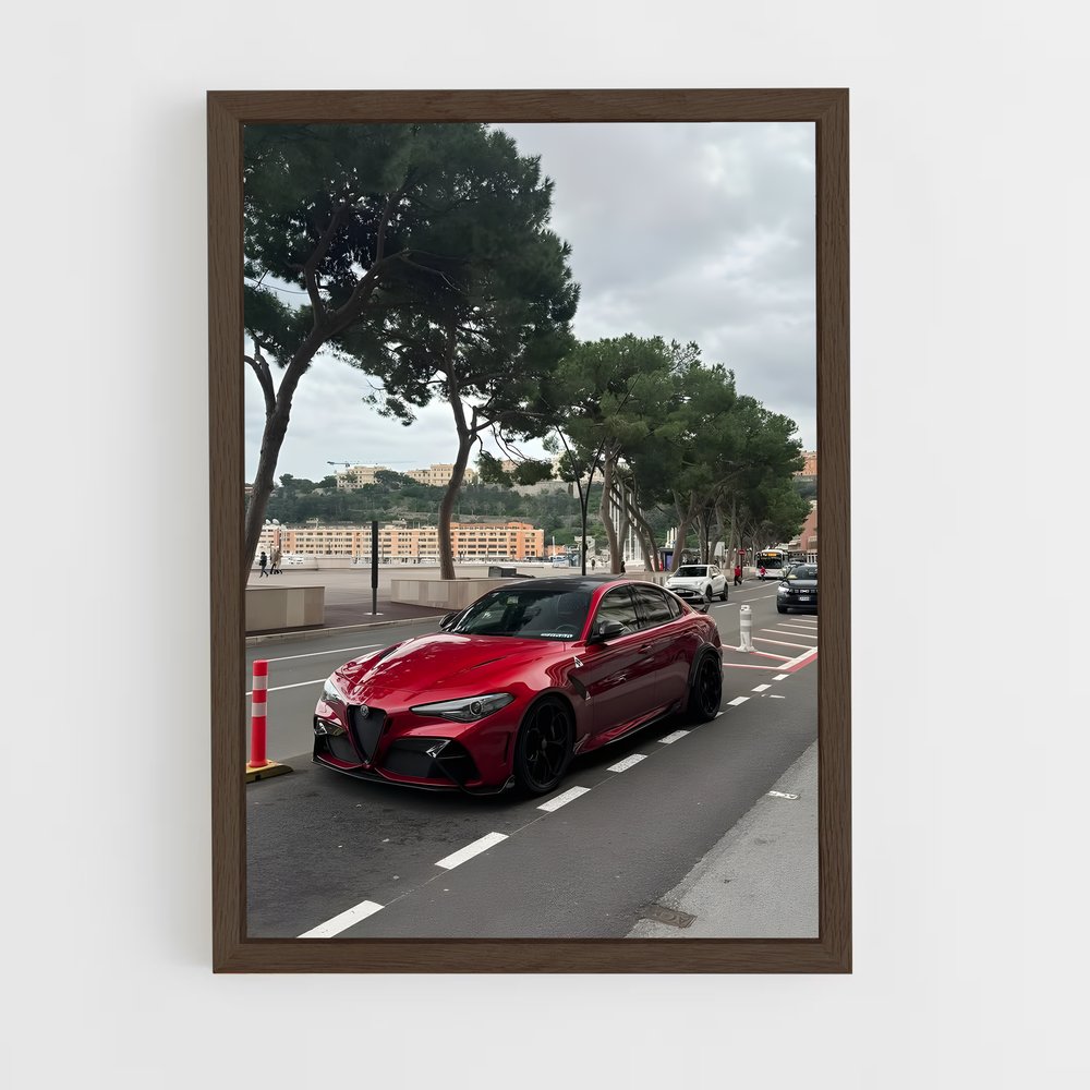 Poster Roadrunner Red – affiche Alfa Romeo (vue 5)